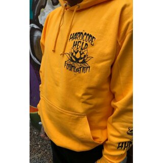 HHF LOTUS HOODIE with ELEMENTS/Gold - anthrazit L