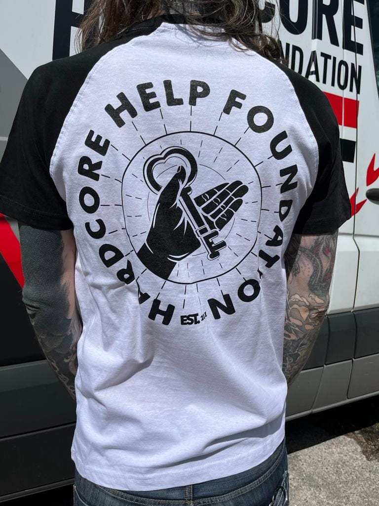 HHF The Key Raglan Kontrast Shirt White Black