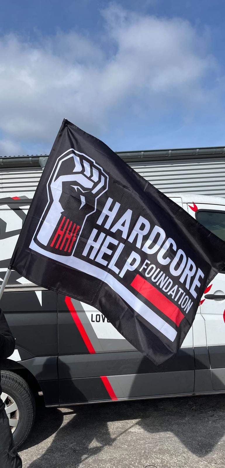 HHF Fist Logo Flag