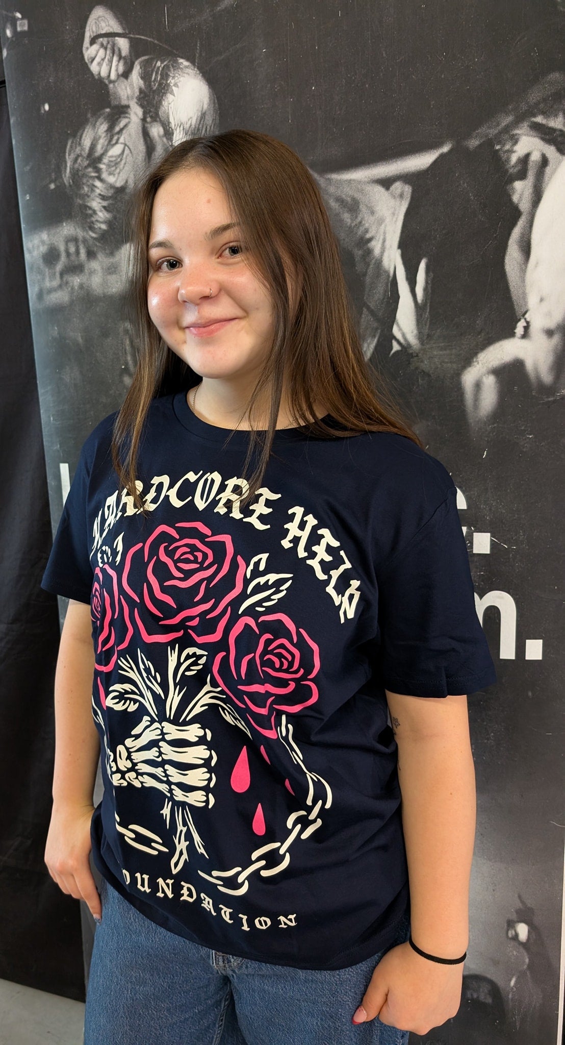 HHF The Rose Shirt Navy Blue