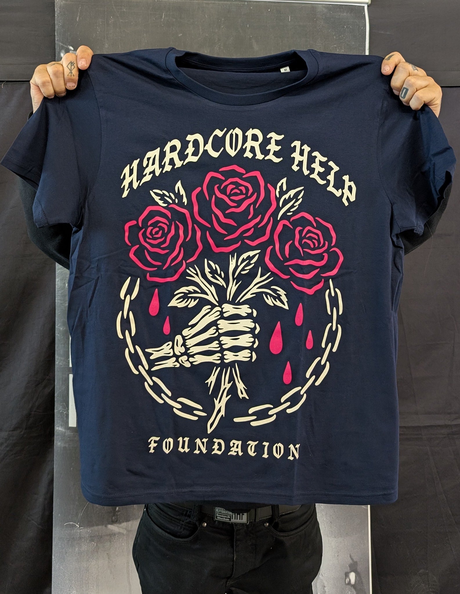 HHF The Rose Shirt Navy Blue