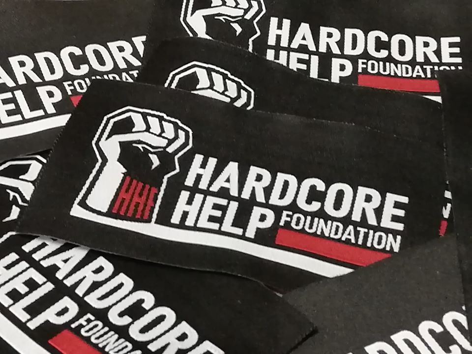 Fist Patch black gewebt