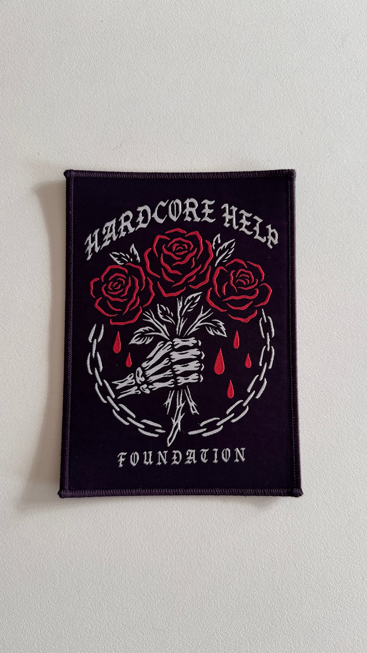 Fist Patch black woven