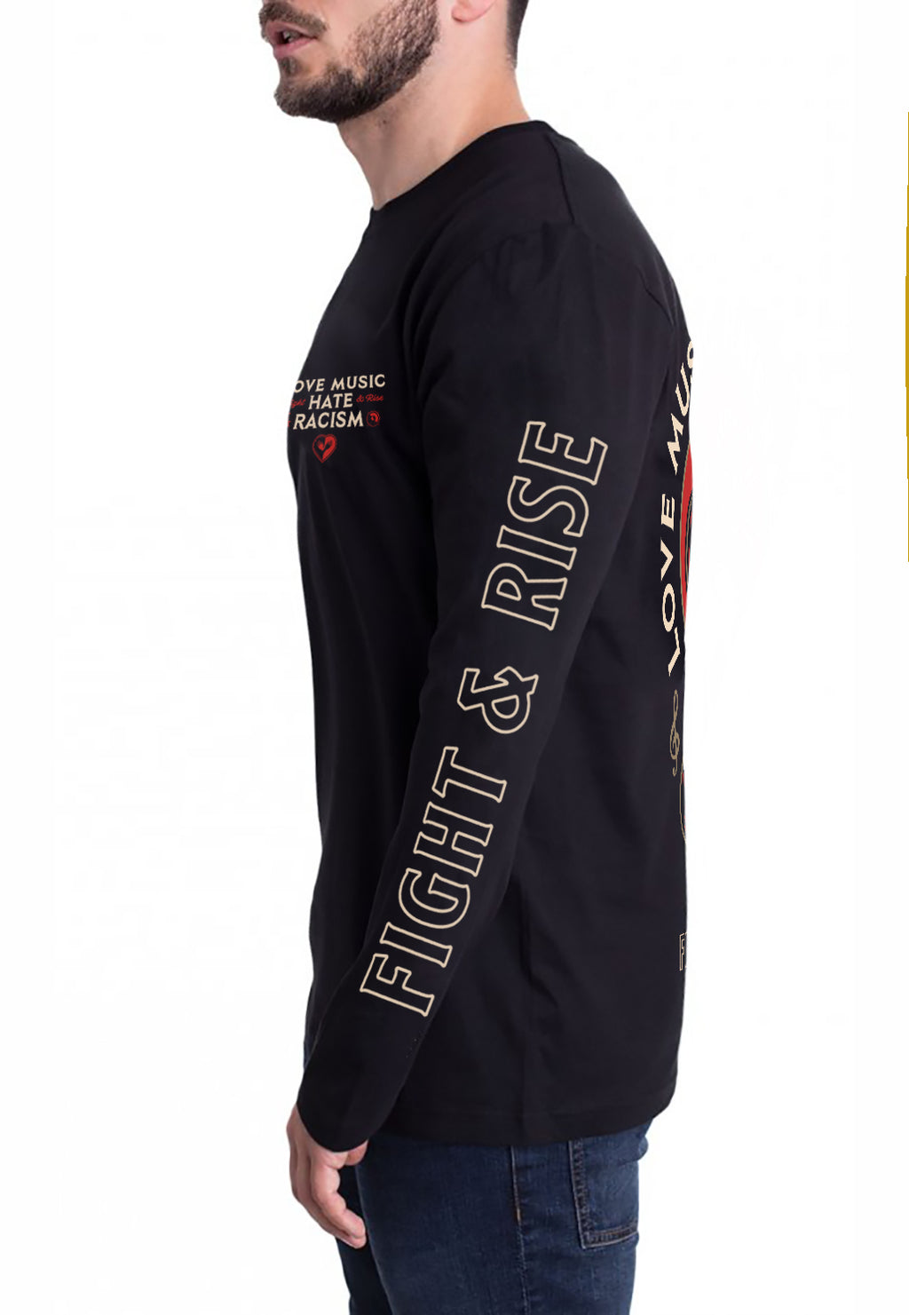 HHF Fight Rise Longsleeve black