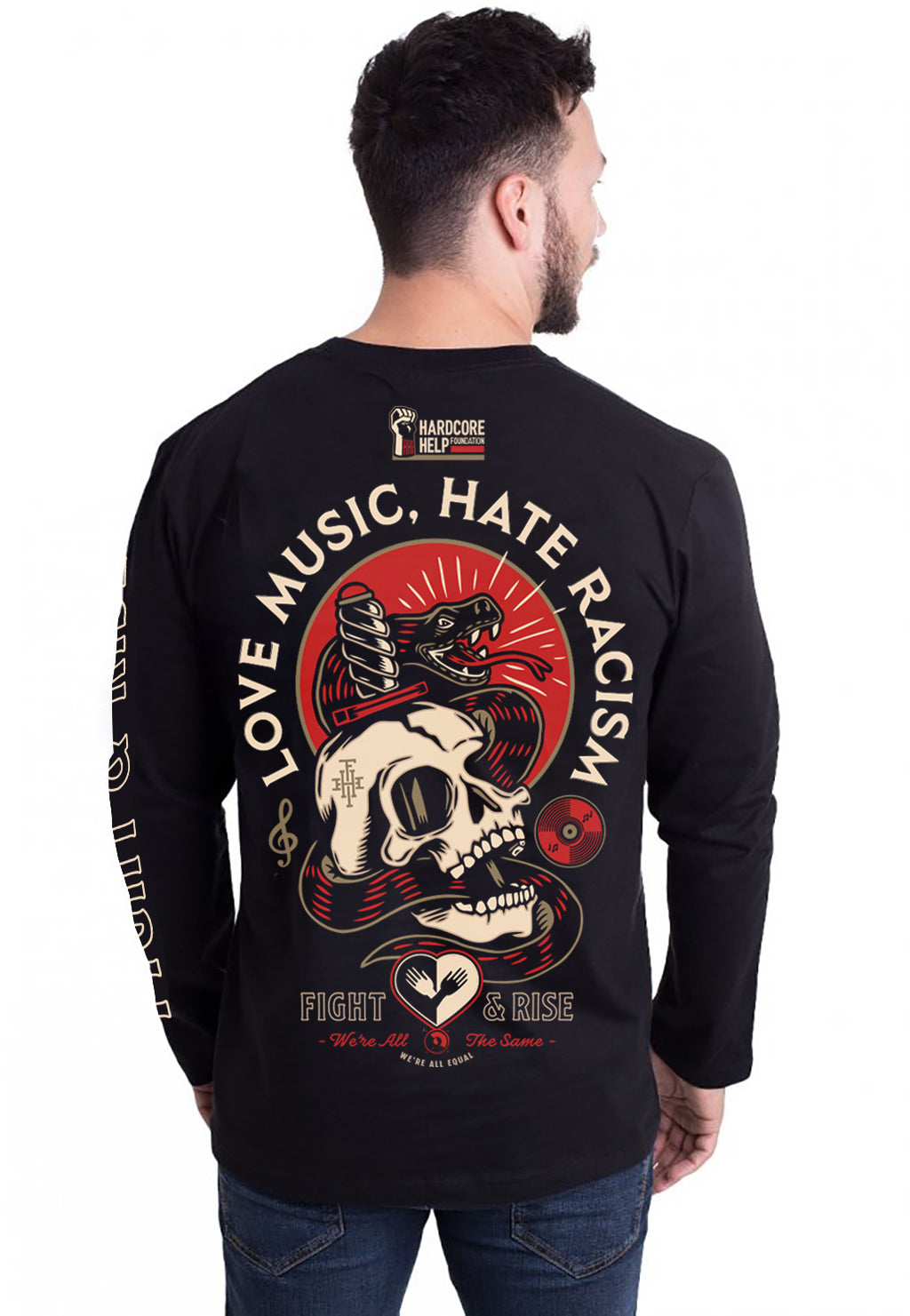 HHF Fight Rise Longsleeve black