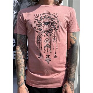 HHF Indian Eye dreamcatcher- Ladies Shirt/Dusty Pink M