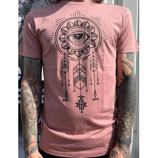 HHF Indian Eye dreamcatcher- Ladies Shirt/Dusty Pink L