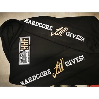 Hardcore Still Gives! College Hoodie, black XL