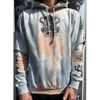 HHF- You Are Not In This Alone/Tie dye Hoodie/Grey Pink Marble S