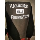 Baseball Crew Neck- charcoal/jetblack-with College Logo XXL