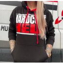 Classic Logo Hoodie / jet black- fire red