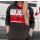 Classic Logo Hoodie / jet black- fire red