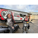 Classic Logo Hoodie / jet black- fire red 3XL
