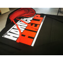 Classic Logo Hoodie / jet black- fire red 3XL