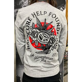 HHF - Peace long sleeve / grey marl with Patch
