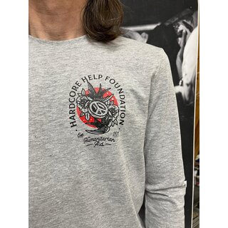 HHF - Peace long sleeve / grey marl mit Patch