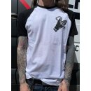 HHF - The Key Raglan Contrast Tee-White/Black S