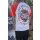 HHF - Peace Raglan-Kontrast Shirt-White/Red XL