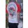 HHF - Peace Raglan-Kontrast Shirt-White/Red XL