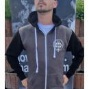 HHF-Fackel Retro Zipper/Charcoal Grey/Jet Black L