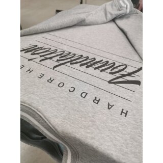 HHF - Akira Letter College Crew Neck-Heather Grey/White S