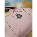 Girls - Cropped Hoodie- Life Is Equal/Dusty Pink