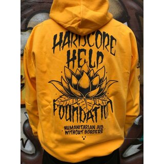 HHF LOTUS HOODIE with ELEMENTS/Gold - anthrazit S