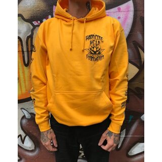 HHF LOTUS HOODIE with ELEMENTS/Gold - anthrazit XXXL
