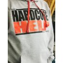Classic Logo Hoodie with hhf patch / heather grey-fire red
