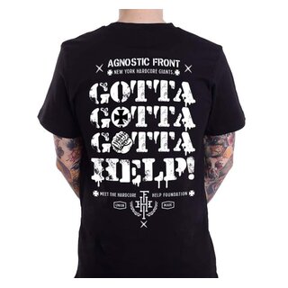 Agnostic Front & HHF Collabo Shirt-black/PREORDER S